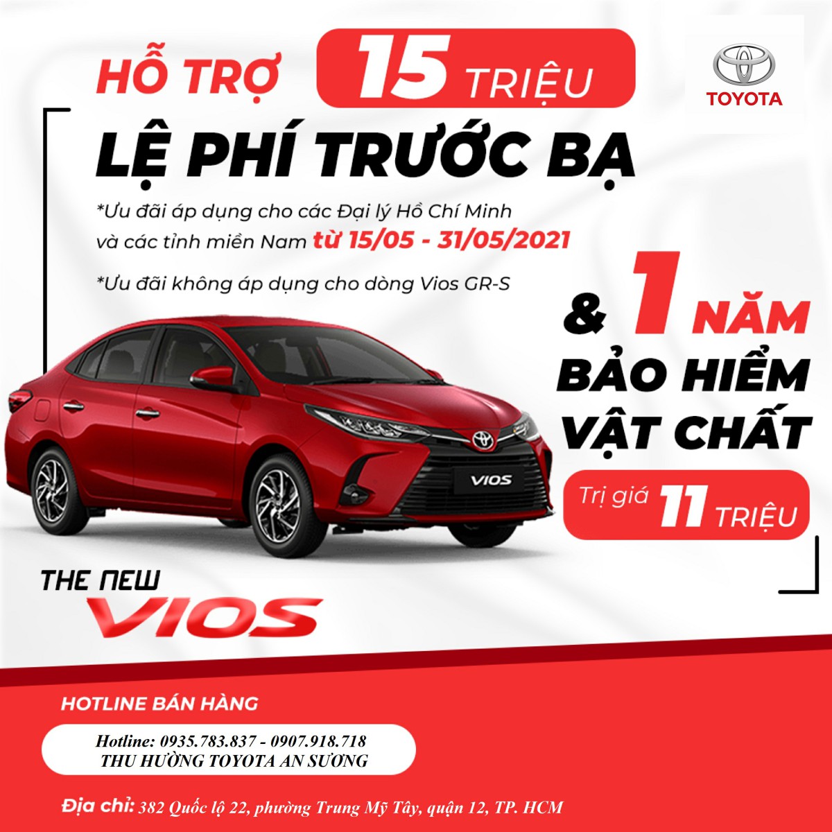 HỖ TRỢ 15 TRIỆU LỆ PHÍ TRƯỚC BẠ